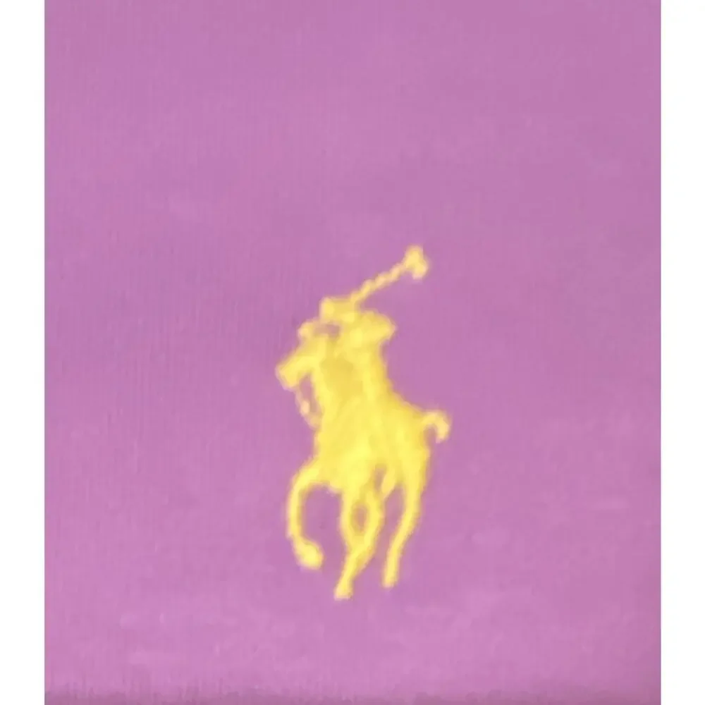 Polo Ralph Lauren Purple Solid Polo Shirt Men’s L Short Sleeve Button Logo